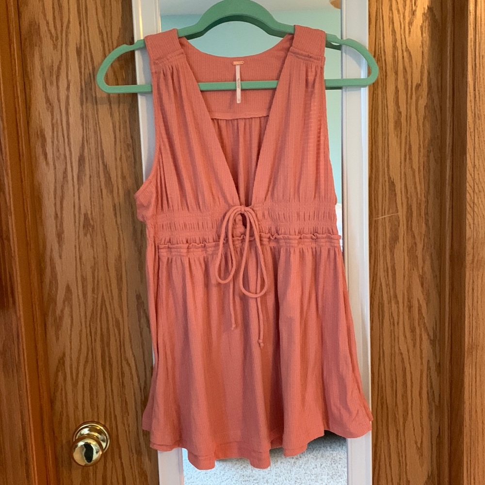 Free People Coral Sleeveless Top - Picture 1 of 6